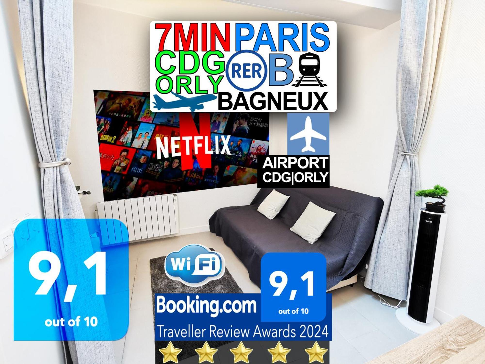 Bagneux Paris Rer B Confort Netflix Кашан Экстерьер фото